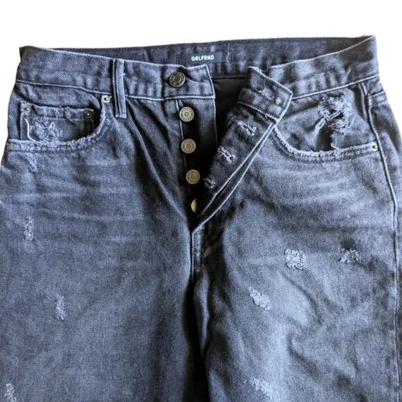 GRLFRND 💋 Karolina High Rise Straight Ripped Jeans \\ 26 // Barneys New York - Picture 9 of 9